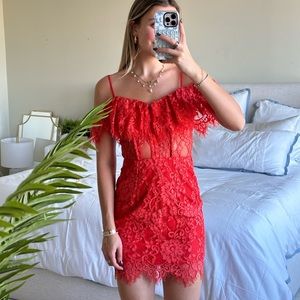 NBD x Naven Allie Dress Red